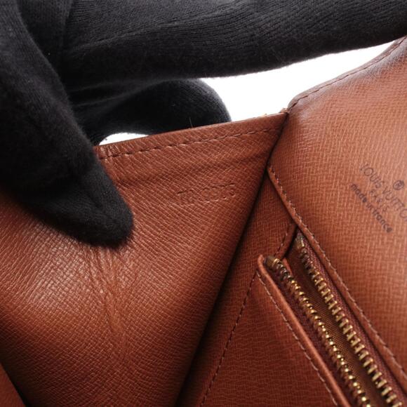 LOUIS VUITTON Authentic Brown Monogram Leather Pochette Clutch Bag - Picture 5 of 7